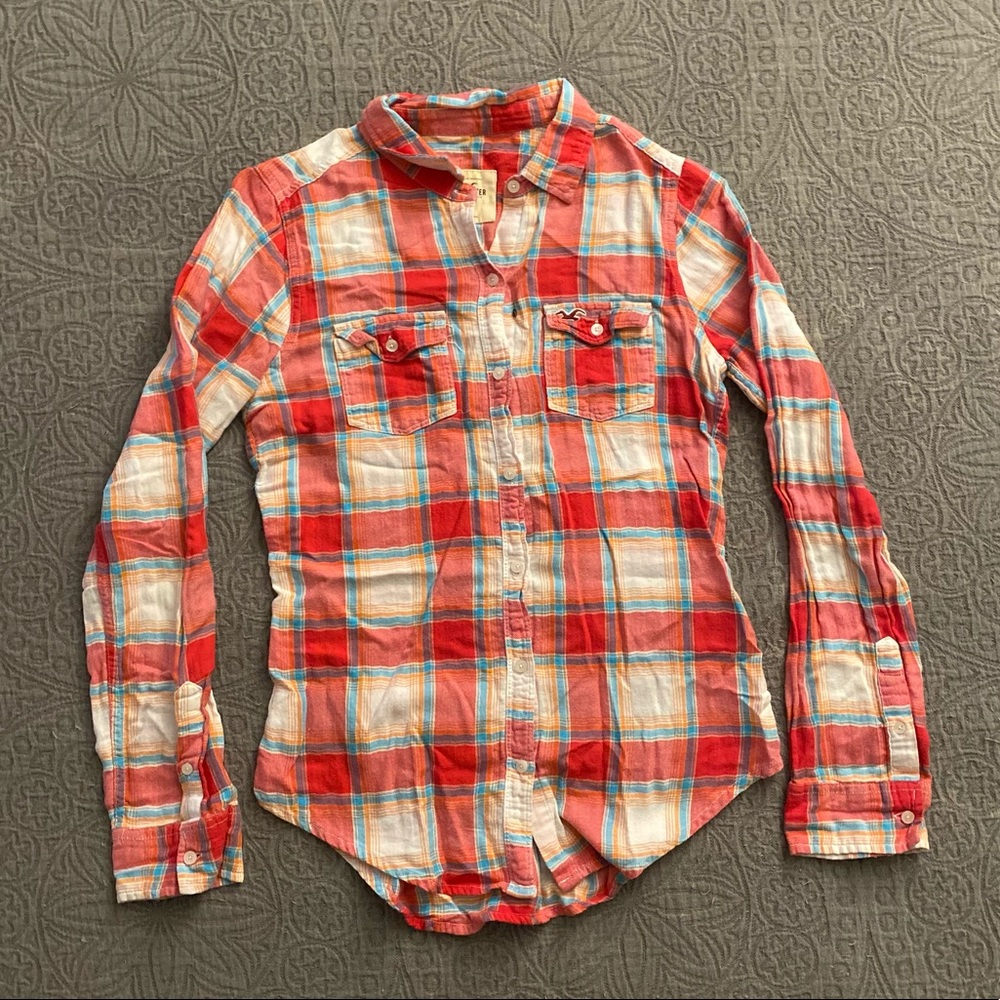 Hollister plaid button up